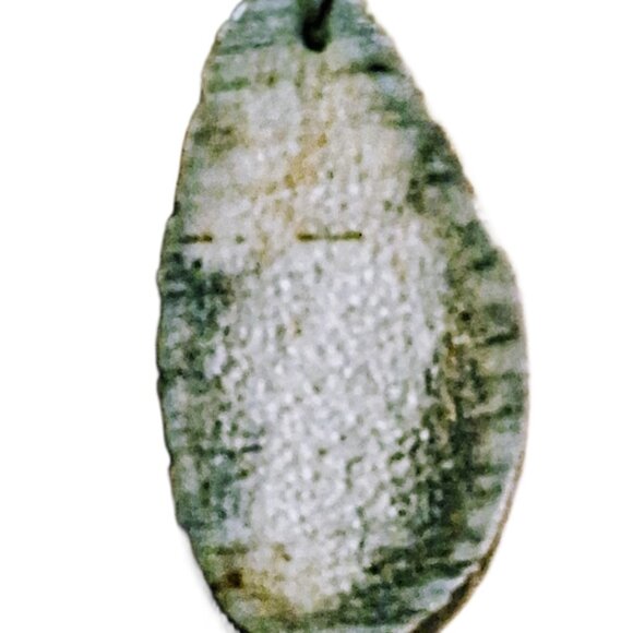 Vintage Bone Bead Necklace w/ Sliced Antler Bone Inlaid Silver & Mother of Pearl - Picture 5 of 7